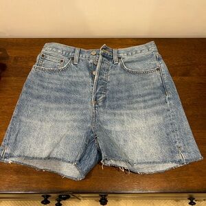 Aritzia Denim Forum Yoko Denim Shorts